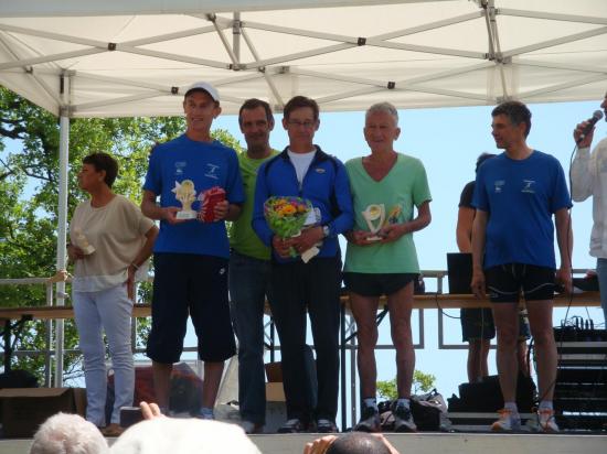 Podium V3 en 58'56 1er Martial !Thierry (2) et Francis ( 3)