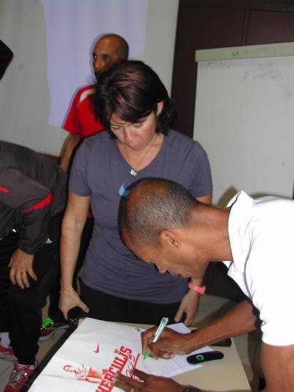 Séance d' autographe !